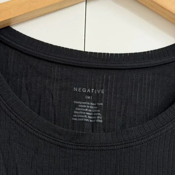 Negative Underwear Whipped Boyfriend Tee in Black, Size Medium - Picture 5 of 7